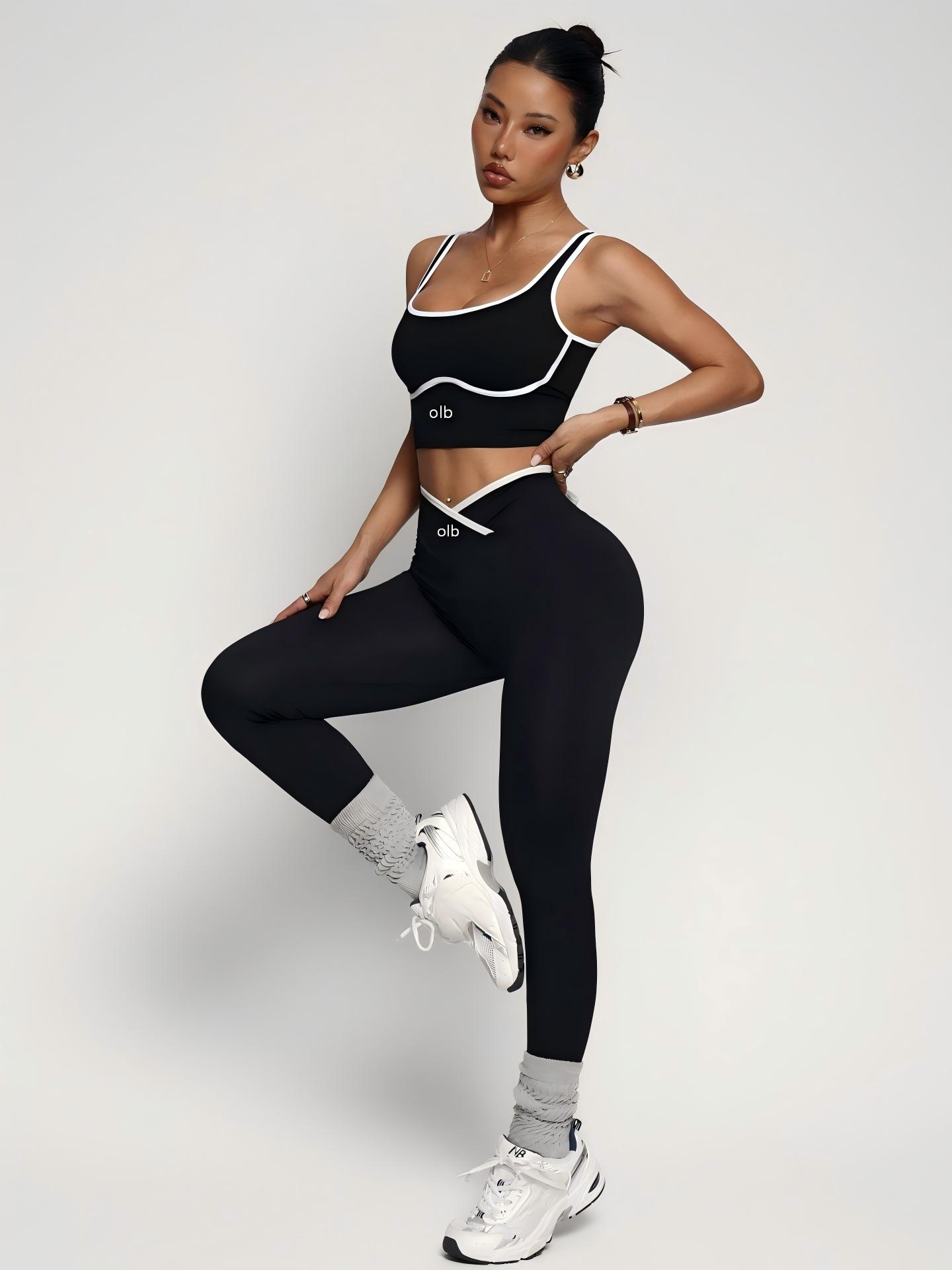 Yoga Fitness Wear - طقم رياضي جديد من قطعتين: حمالة