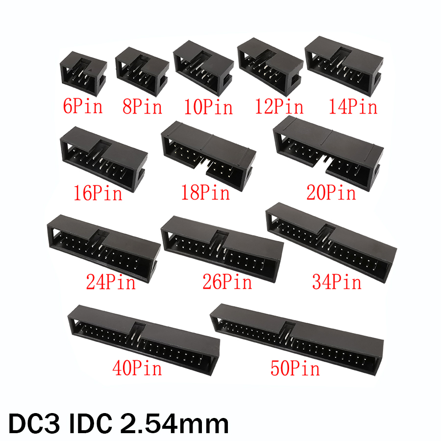 10 قطعة DC3 6P ~ 50Pin IDC 2.5 - مراجعة Dip Bar Parallel وسعره