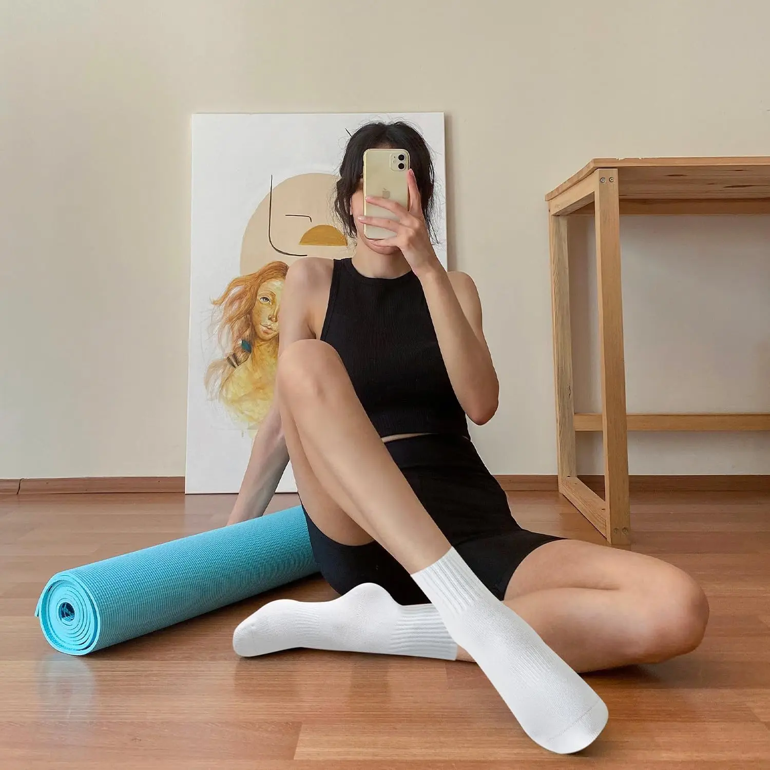 4 أزواج من جوارب اليوغا النسائ - مراجعة Yoga & Fitness With Faye The Well Being Studio Abbots Langley وسعره