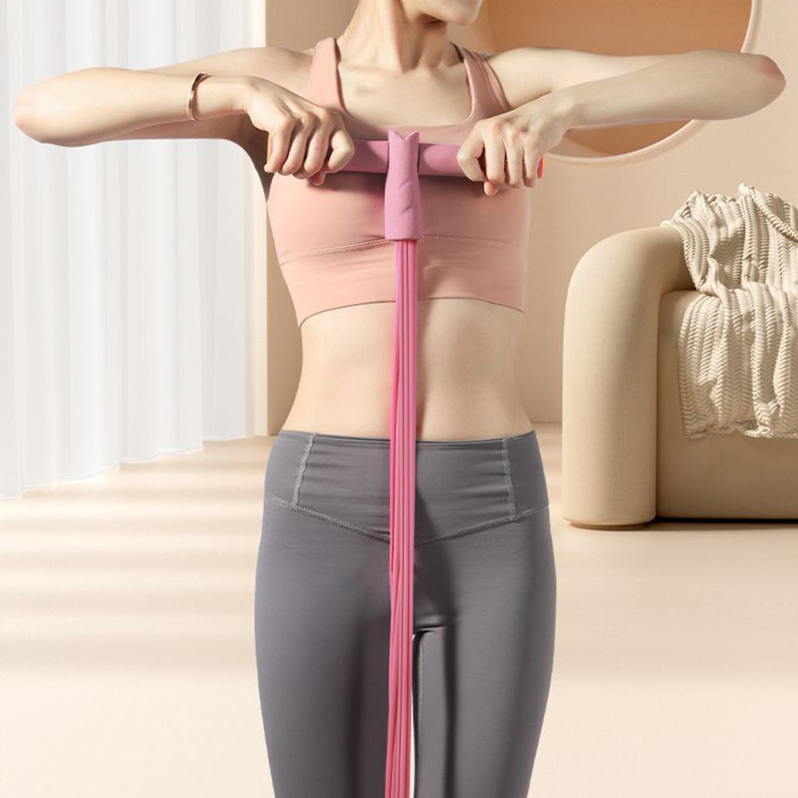 حبل سحب مرن بستة أنابيب مع مقا - مراجعة Yoga Fitness Hotel وسعره