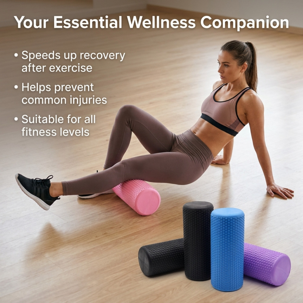 أسطوانة رغوية لليوجا بطول 30/4 - مراجعة Yoga Fitness World وسعره